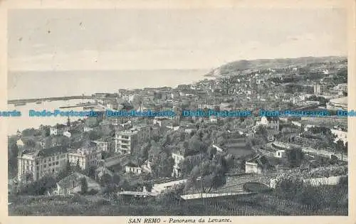 R016380 San Remo. Panorama da Levante. Cesare Capello