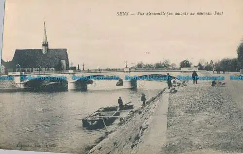 R015930 Sens. Vue d Ensemble au Nouveau Pont. B. Hopkins