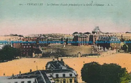 R016518 Versailles. Le Chateau et la Grille d Honneur. A. Leconte. Nr 101