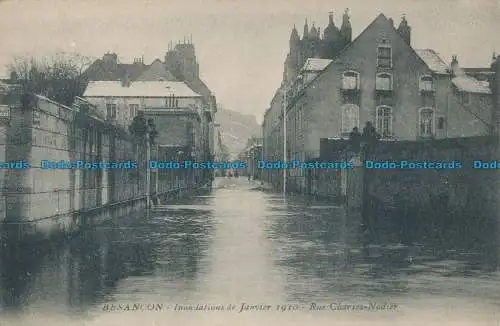 R016020 Besancon. Inondations de Janvier 1910. Rue Charles Nodier