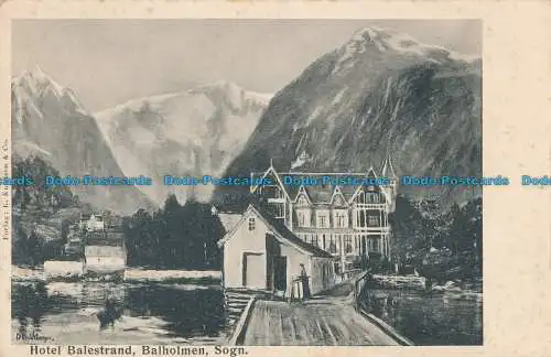 R017372 Hotel Balestrand. Balholmen. Sogn. K. Knudsen