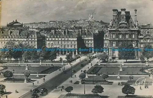 R015065 Paris et ses Merveilles. La Butte Montmartre vue du Palais du Louvre. B.