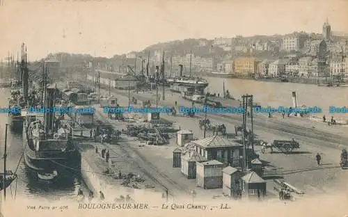 R015086 Boulogne sur Mer. Le Quai Chanzy. Levy Fils. B. Hopkins