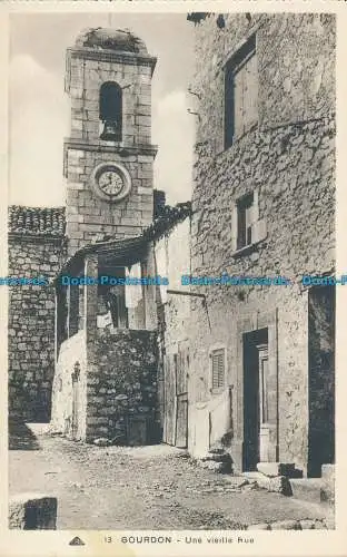 R015155 Gourdon. Une Vieille Rue. B. Hopkins