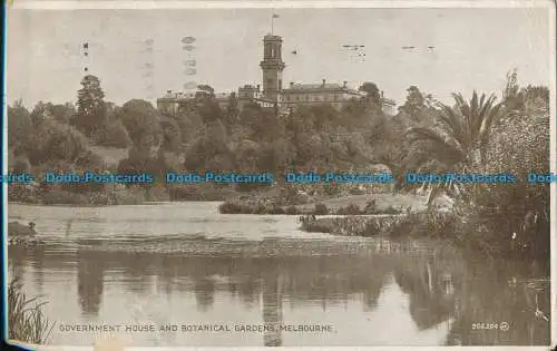R015423 Regierungshaus und Botanischer Garten. Melbourne. Valentinstag. 1928