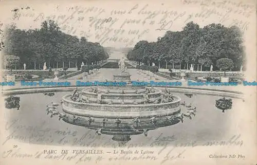 R015442 Parc de Versailles. Le Bassin de Latone. Neurdein Freres. Nr 20. 1904