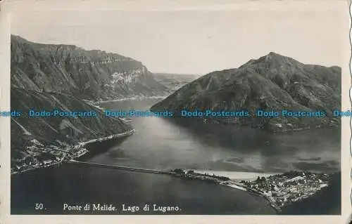 R017834 Ponte di Melide. Lago di Lugano. S. Salvatore. 1930