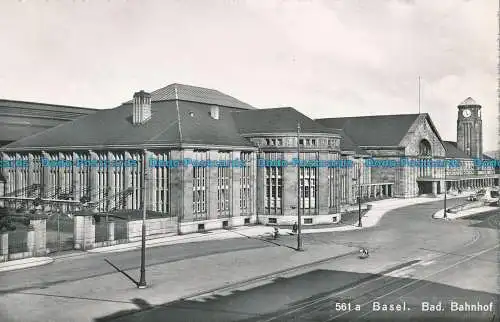 R015516 Basel. Schlecht. Bahnhof. Gebr. Frey. RP