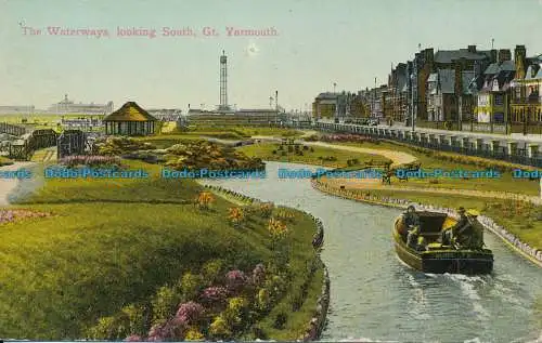 R015564 Die Wasserstraßen mit Blick nach Süden. Gt. Yarmouth. 1934