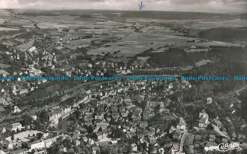 R017087 Calw im Nogoldtal Schwarzwald mit Blick auf das Schutzenhaus. Agfa. RP