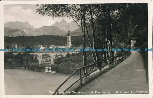 R015616 Traunstein mit Watzmann und Hochkalter. Blick vom Quellenweg. RP