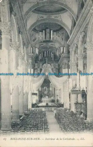 R017159 Boulogne sur Mer. Interieur de la Cathedrale. LL. Nr 67