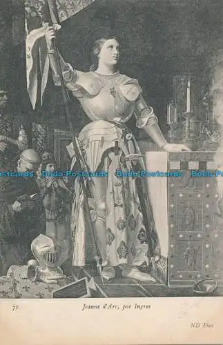 R018015 Jeanne d Arc par Ingres. ND. Nr 71