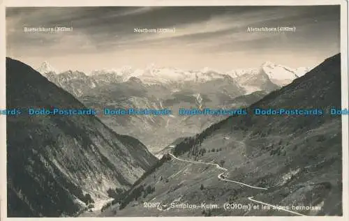 R018049 Simplon Kulm et les Alpes Bernoises