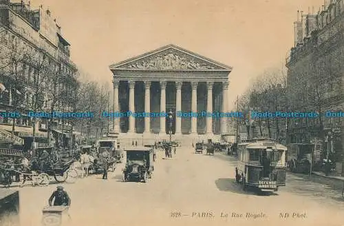 R018104 Paris. La Rue Royale. ND. Nr 3628. B. Hopkins