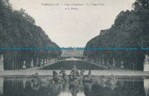 R018148 Versailles. Char d Apollon. Le Tapis Vert et le Palais. Cosse