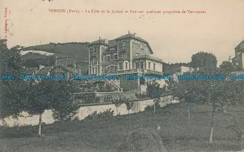 R018185 Vernon. Eure. La Cote de la Justice et Vue sur Quelques Proprietes de Ve