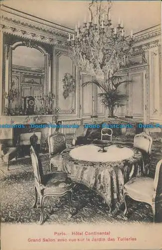 R018262 Paris. Hotel Continental. Grand Salon avec Vue sur le Jardin des Tuileri