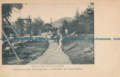 R018292 Partie aus dem Herren Licht Luftbad. Naturheilanstalt. Erholungsheim Lic