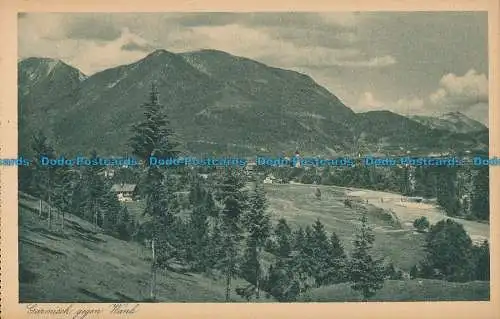 R018356 Garmisch an der Loisach mit Hohen Fricken. H. Birkmeyer. Nr 10366