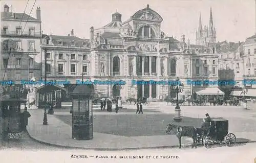 R019041 Angers. Place du Ralliement et le Theatre