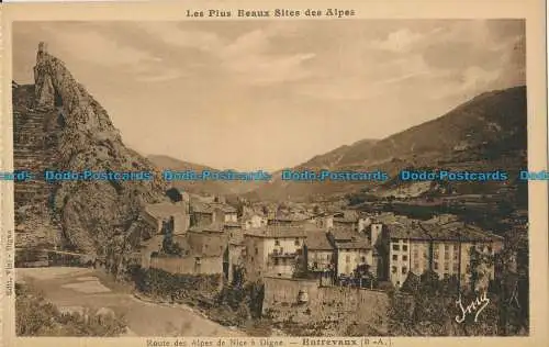 R018417 Les Plus Beaux Sites des Alpes. Route des Alpes de Nice a Digne. Entreva