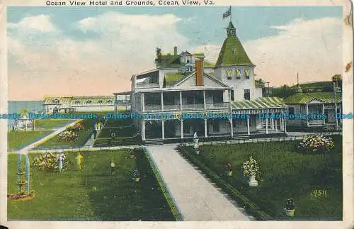 R019279 Ocean View Hotel and Grounds. Meerblick. Va. Der Schachler