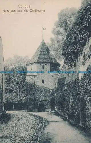 R020508 Cottbus. Munzturm und Alte Stadimauer