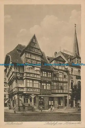 R020513 Halberstadt. Stelzfuß am Holzmarkt. Bruno Hansmann. Nr 8247