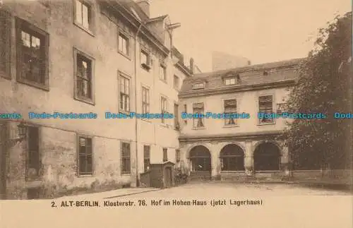 R020523 Alt Berlin. Klosterstr. 76. Hof im Hohen Haus