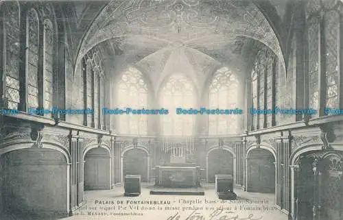 R018675 Palais de Fontainebleau. Chapelle Bass. L. Menard. 1906
