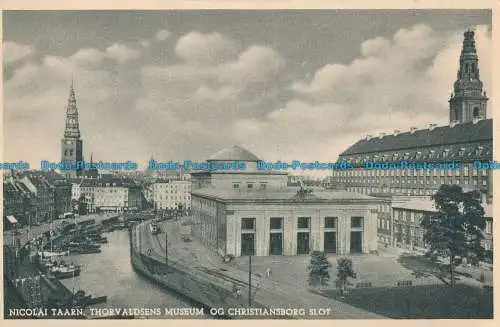 R018699 Nicolai Taarn. Thorvaldsens Museum og Christiansborg Slot