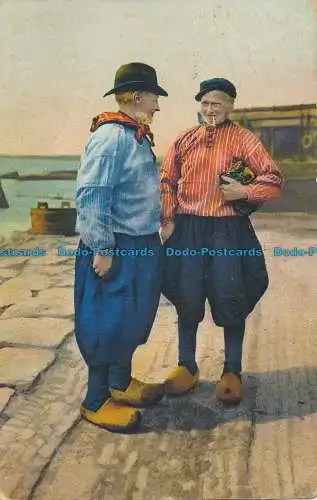 R018703 Alte Postkarte. Ein Mens Talk. Photochromie. 1911