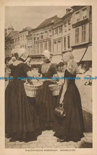R020660 Walchersche Boerinnen Middelburg. F. B. den Boer. Nr 1