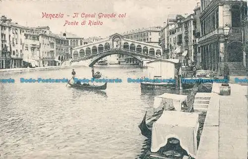 R020722 Venezia. Il Canal Grande col Ponte di Rialto