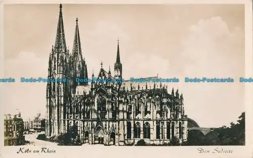 R020828 Köln am Rhein. Dom Sudseite. Walter Bales. RP