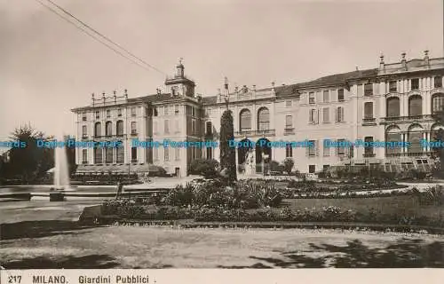 R020846 Milano. Giardini Pubblici