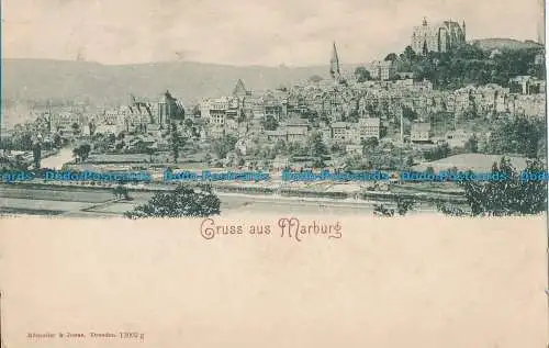 R020213 Gruss aus Marburg. Rommler und Jonas. 1904