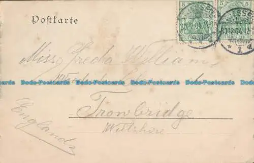 R020213 Gruss aus Marburg. Rommler und Jonas. 1904