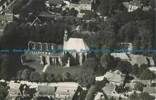 R020242 Bergen N.H. Luchtopname Ruinekerk. RP
