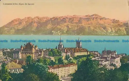 R020952 Lausanne et les Alpes de Savoie. Louis Burgy