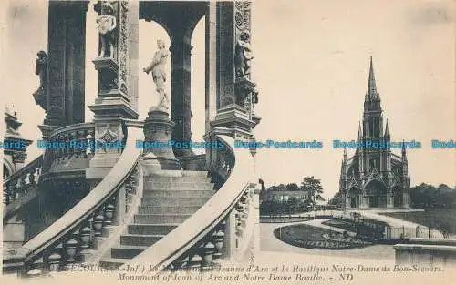 R020259 Bon Secours. Denkmal der Jeanne d'Arc und Notre Dame Basilikum. Levy et Neu