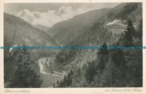 R020304 Schwarzwaldbahn. Am Seelenwald bei Triberg. Emil Hartmann. Nr 3039