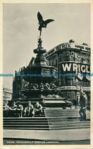 R021913 Eros Piccadilly Circus. London. 1957