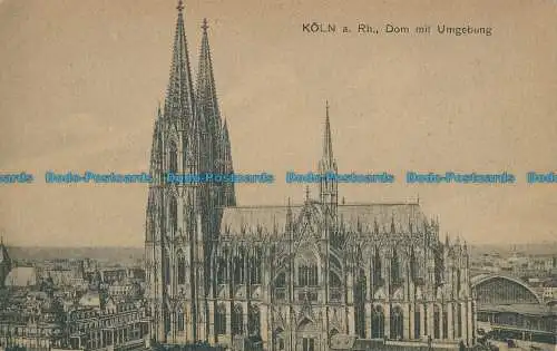 R023042 Köln a.Rh. Dom mit Umgebung