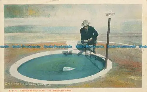 R021239 Taschentuch Pool. Yellowstone Park. Asahel Curtis. Grau News