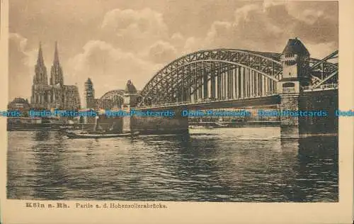 R023322 Köln a.Rh. Partie a. d. Hohenzollernbrücke. Holzmann