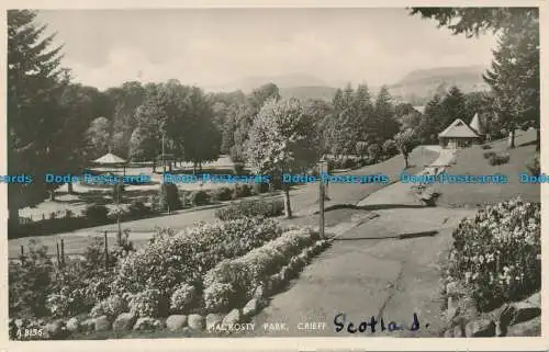 R021382 Macrosty Park. Crieff. Weiß. Am besten. Nr A.8136. RP. 1955