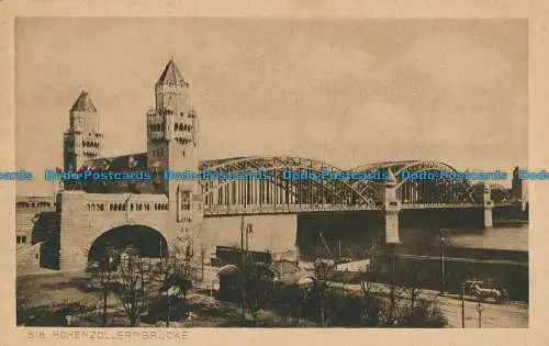 R023366 Hohenzollernbrücke. Köln. Karl Rud. Bremer