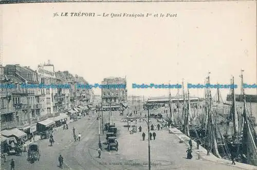 R022251 Le Treport. Le Quai Francois Ier et le Port